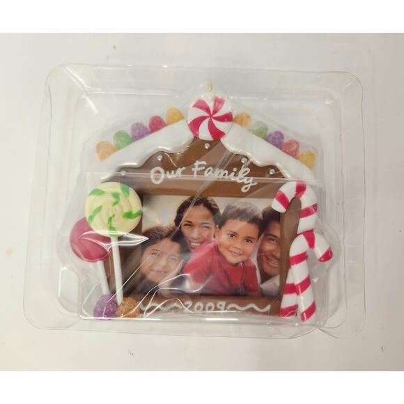 Lot of 3 Hallmark Keepsake Christmas Ornaments Photo Holder Frames Santa Penguin - Picture 2 of 4